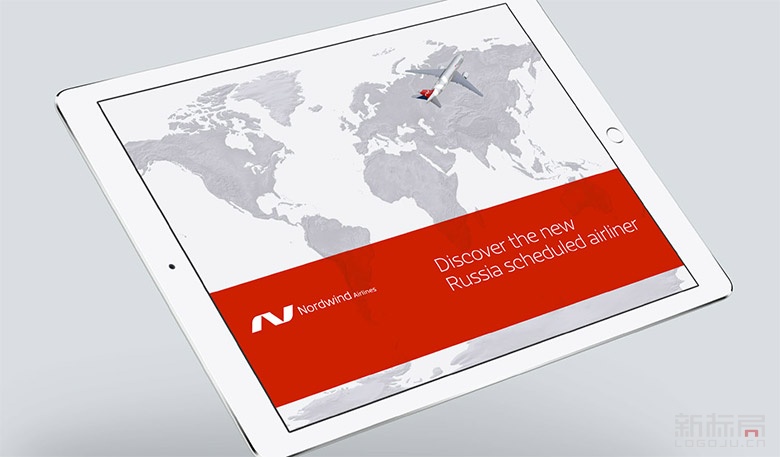 北風航空公司Nordwind Airlines新標志logo