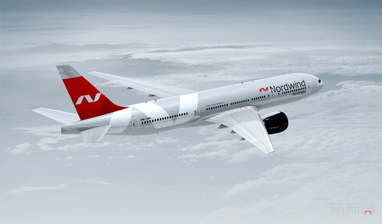 北風航空公司Nordwind Airlines新標志logo