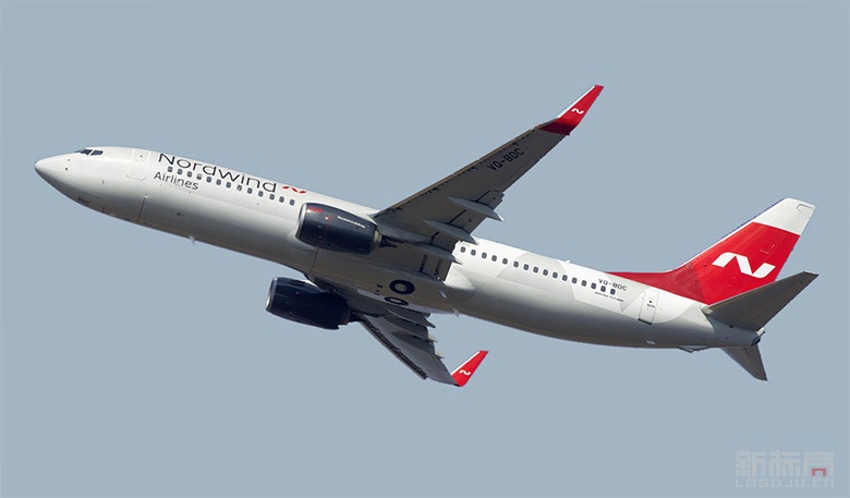北風航空公司Nordwind Airlines新標志logo